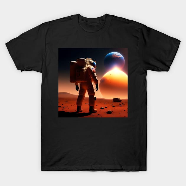 The Space Traveler T-Shirt by TheLuckyClown